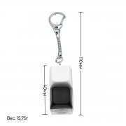 Брелок KeyDuo с LED подсветкой, чёрно-белый арт. 12040.01.02