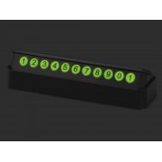 Парковочная визитка «Tempark» v.2 с люминесцентной подсветкой