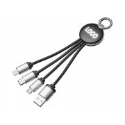 Зарядный кабель 3-в-1 с подсветкой лого «Ion mini»