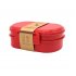 Ланчбокс (контейнер для еды) Grano из пшеничного волокна, красный-S