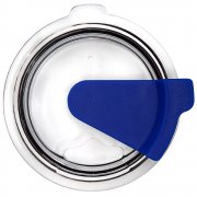 Кружка с крышкой Velvet Duo, софт-тач, тёмно-серая/синяя арт. 6155.20.03