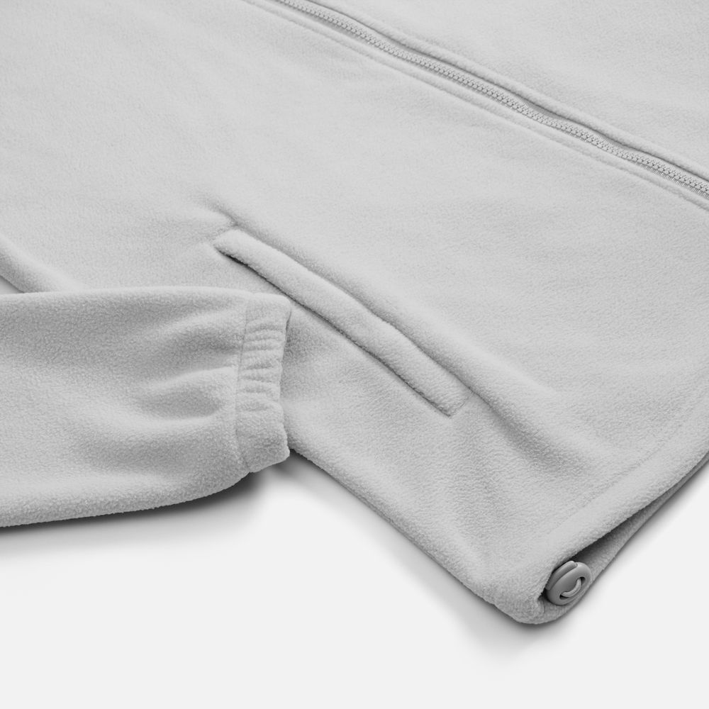 Куртка флисовая унисекс Nebo, светло-серая арт. 20444.10 Куртка флисовая унисекс Nebo, светло-серая арт. 20444.10