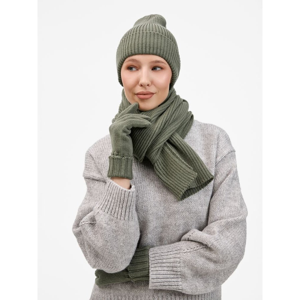 Шапка Catch Match без помпона, зеленая (полынь) арт. 20385.93 Шапка Catch Match без помпона, зеленая (полынь) арт. 20385.93