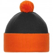 Шапка Snappy, темно-серый (антрацит) с оранжевым