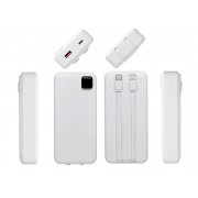 Внешний аккумулятор со встроенными кабелями «Фрэйм Про», быстрая зарядка, 20000мач арт. 590172.06