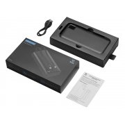 Внешний аккумулятор со встроенными кабелями «Фрэйм Про», быстрая зарядка, 20000мач арт. 590172.07