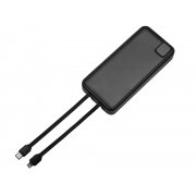 Внешний аккумулятор со встроенными кабелями «Фрэйм Про», быстрая зарядка, 20000мач арт. 590172.07