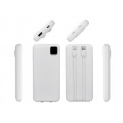 Внешний аккумулятор со встроенными кабелями «Фрэйм», 10000мач арт. 590170.06 Внешний аккумулятор со встроенными кабелями «Фрэйм», 10000мач арт. 590170.06