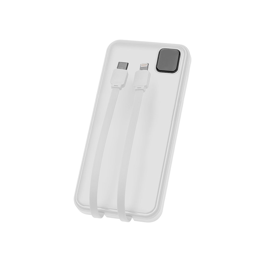 Внешний аккумулятор со встроенными кабелями «Фрэйм», 10000мач арт. 590170.06 Внешний аккумулятор со встроенными кабелями «Фрэйм», 10000мач арт. 590170.06