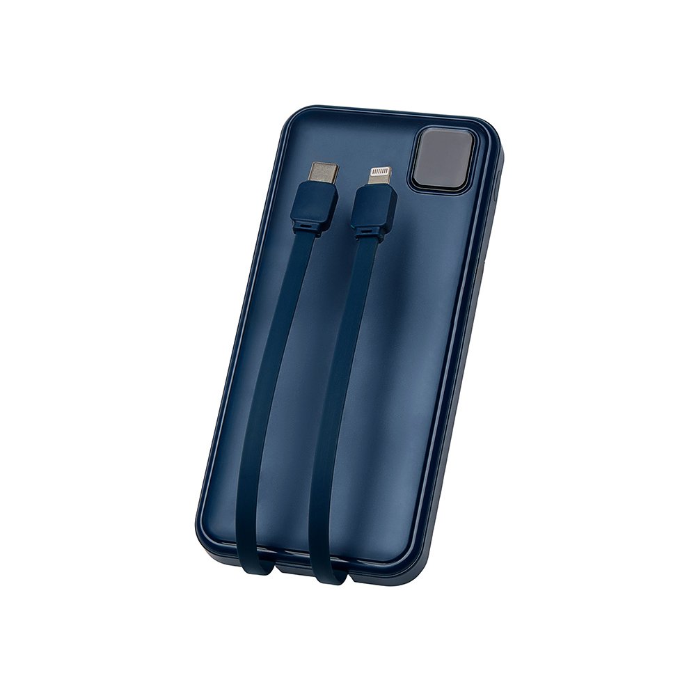 Внешний аккумулятор со встроенными кабелями «Фрэйм», 10000мач арт. 590170.72 Внешний аккумулятор со встроенными кабелями «Фрэйм», 10000мач арт. 590170.72