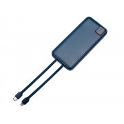 Внешний аккумулятор со встроенными кабелями «Фрэйм», 10000мач арт. 590170.72 Внешний аккумулятор со встроенными кабелями «Фрэйм», 10000мач арт. 590170.72