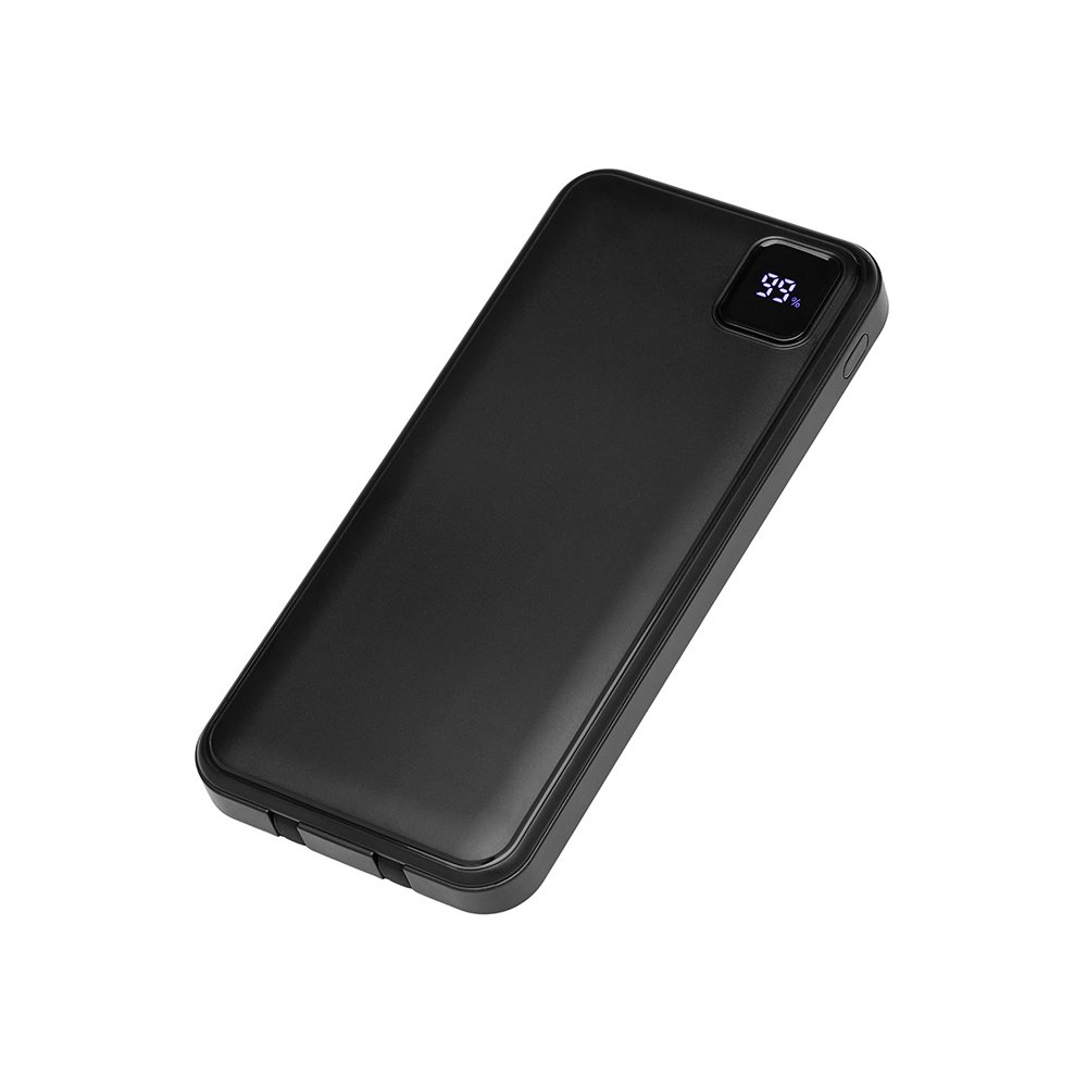 Внешний аккумулятор со встроенными кабелями «Фрэйм», 10000мач арт. 590170.07 Внешний аккумулятор со встроенными кабелями «Фрэйм», 10000мач арт. 590170.07