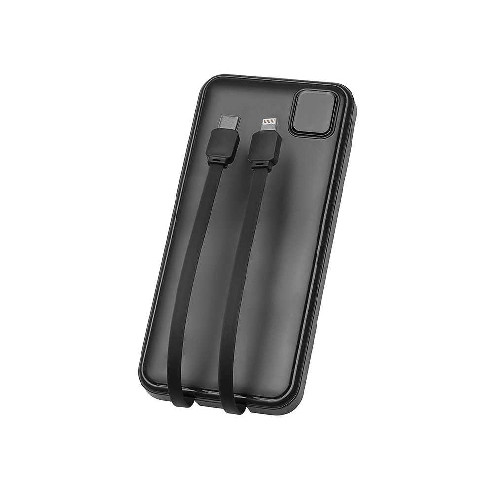 Внешний аккумулятор со встроенными кабелями «Фрэйм», 10000мач арт. 590170.07 Внешний аккумулятор со встроенными кабелями «Фрэйм», 10000мач арт. 590170.07