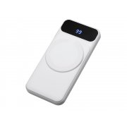 Магнитный беспроводной внешний аккумулятор со встроенными кабелями «Мэни», 10000 мАч