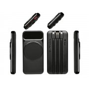 Магнитный беспроводной внешний аккумулятор со встроенными кабелями «Мэни», 10000 мАч