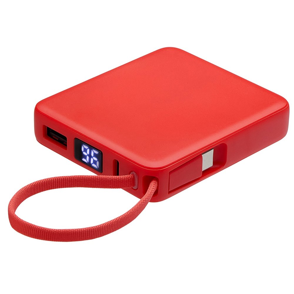 Внешний аккумулятор со встроенным кабелем USB-C «Дэнси», 5000 мАч арт. 590160.01 Внешний аккумулятор со встроенным кабелем USB-C «Дэнси», 5000 мАч арт. 590160.01