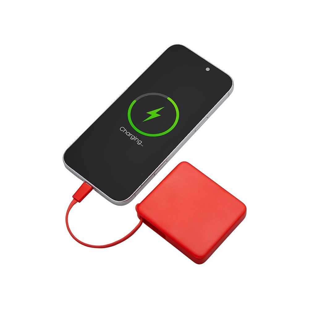 Внешний аккумулятор со встроенным кабелем USB-C «Дэнси», 5000 мАч арт. 590160.01 Внешний аккумулятор со встроенным кабелем USB-C «Дэнси», 5000 мАч арт. 590160.01