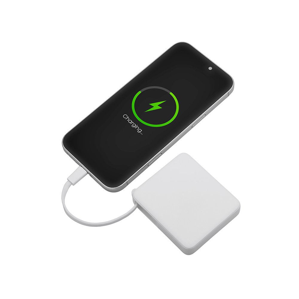 Внешний аккумулятор со встроенным кабелем USB-C «Дэнси», 5000 мАч арт. 590160.06 Внешний аккумулятор со встроенным кабелем USB-C «Дэнси», 5000 мАч арт. 590160.06