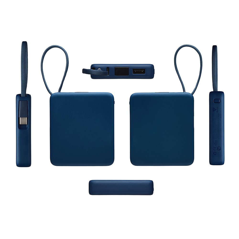 Внешний аккумулятор со встроенным кабелем USB-C «Дэнси», 5000 мАч арт. 590160.72 Внешний аккумулятор со встроенным кабелем USB-C «Дэнси», 5000 мАч арт. 590160.72