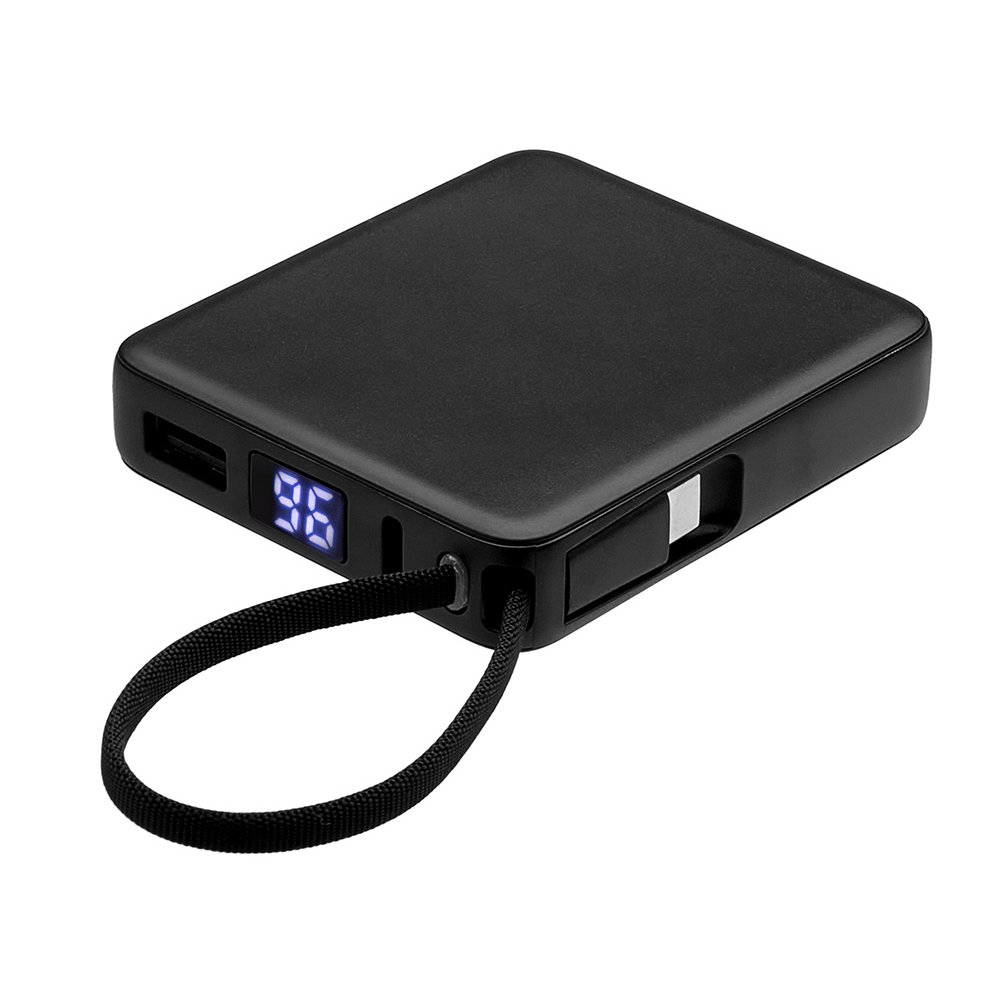 Внешний аккумулятор со встроенным кабелем USB-C «Дэнси», 5000 мАч арт. 590160.07 Внешний аккумулятор со встроенным кабелем USB-C «Дэнси», 5000 мАч арт. 590160.07