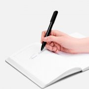 Ручка шариковая Lucenti с подсветкой логотипа, в футляре, черная арт. 20695.30