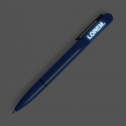 Ручка шариковая Lucenti с подсветкой логотипа, синяя арт. 22205.40