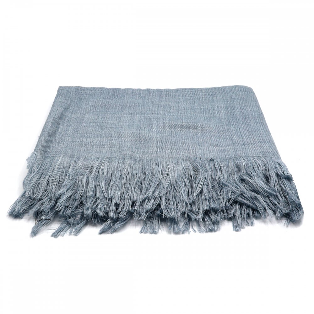 Плед полушерстяной COMFORT, светло-серый арт. 25SP196S.7-3 Плед полушерстяной COMFORT, светло-серый арт. 25SP196S.7-3