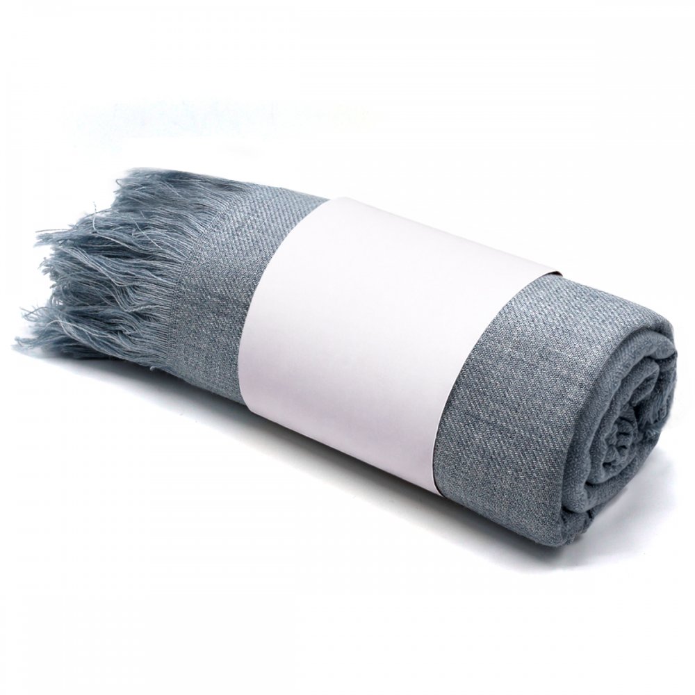 Плед полушерстяной COMFORT, светло-серый арт. 25SP196S.7-3 Плед полушерстяной COMFORT, светло-серый арт. 25SP196S.7-3