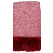 Плед полушерстяной COMFORT, бордовый