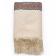 Плед полушерстяной EDITA, бежевый