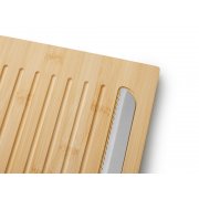 Разделочная доска из бамбука «Круста» с хлебным ножом