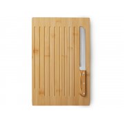 Разделочная доска из бамбука «Круста» с хлебным ножом