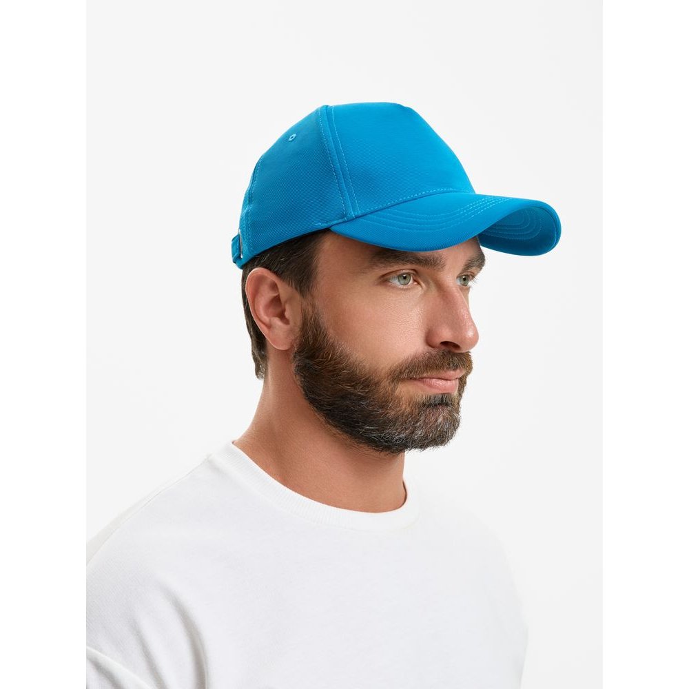 Бейсболка Yonkers, ярко-голубая арт. 20545.49 Бейсболка Yonkers, ярко-голубая арт. 20545.49