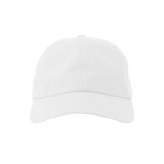 Бейсболка DAD HAT-S, 6 клиньев, металлическая застежка Белый