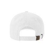Бейсболка DAD HAT-S, 6 клиньев, металлическая застежка Белый