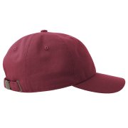 Бейсболка DAD HAT-S, 6 клиньев, металлическая застежка Бордовый