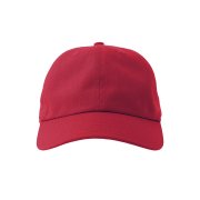 Бейсболка DAD HAT-S, 6 клиньев, металлическая застежка Красный