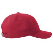 Бейсболка DAD HAT-S, 6 клиньев, металлическая застежка Красный