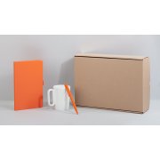 Набор "Офис" оранжевый с белым