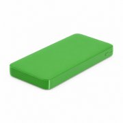 Внешний аккумулятор Polus, 10000 Mah, софт-тач покрытие, зеленый