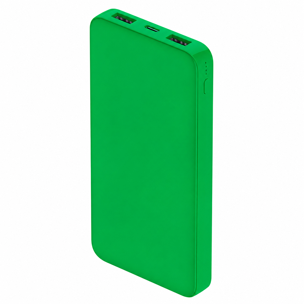 Внешний аккумулятор Polus, 10000 Mah, софт-тач покрытие, зеленый арт. 2018.04.01 Внешний аккумулятор Polus, 10000 Mah, софт-тач покрытие, зеленый арт. 2018.04.01