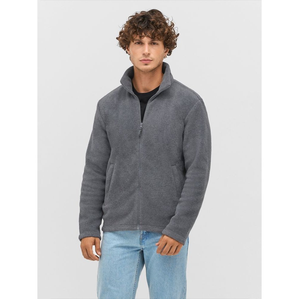 Куртка флисовая унисекс Nitro, серо-бежевая арт. 04759123 Куртка флисовая унисекс Nitro, серо-бежевая арт. 04759123