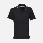 Рубашка поло унисекс Palermo, черная с белым