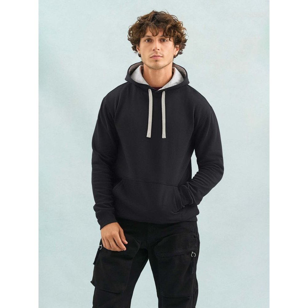 Худи унисекс Cameron, черный меланж с черным арт. 04853993 Худи унисекс Cameron, черный меланж с черным арт. 04853993
