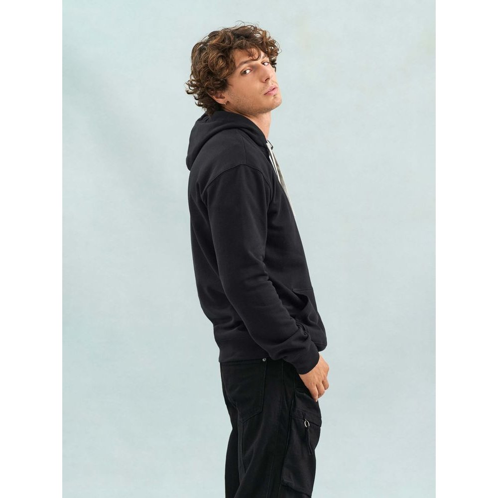 Худи унисекс Cameron, черный меланж с черным арт. 04853993 Худи унисекс Cameron, черный меланж с черным арт. 04853993