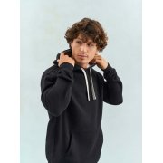 Худи унисекс Cameron, черное с серым меланжем