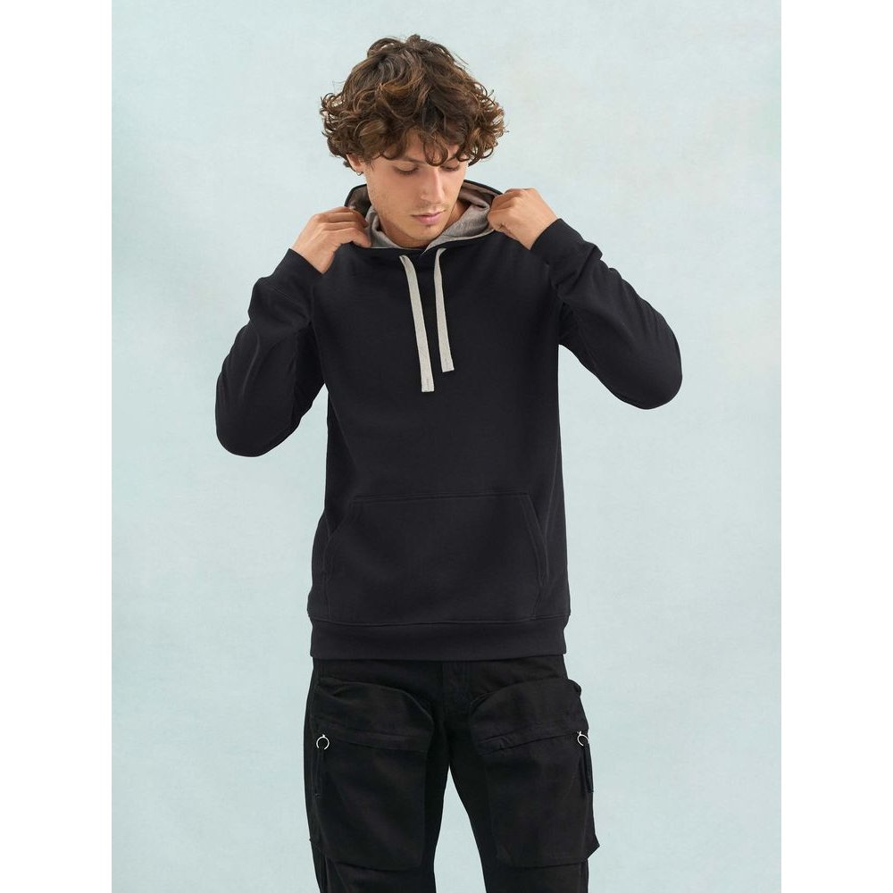 Худи унисекс Cameron, серый меланж с темно-синим арт. 04853520 Худи унисекс Cameron, серый меланж с темно-синим арт. 04853520