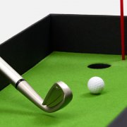 Настольный мини-гольф Golfink, черный с зеленым яблоком