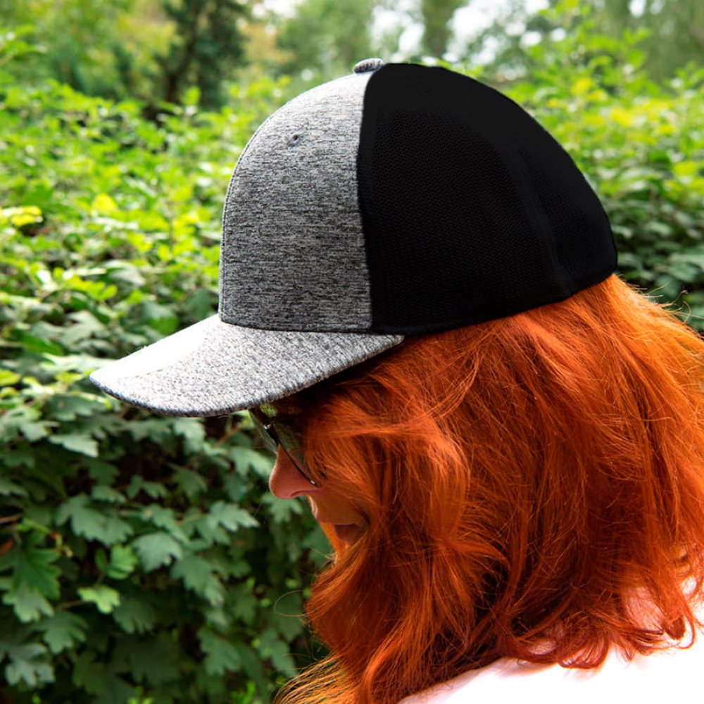 Бейсболка STRETCH-FIT, 6 клиньев, без застежки серый меланж арт. 25431.94/L/XL Бейсболка STRETCH-FIT, 6 клиньев, без застежки серый меланж арт. 25431.94/L/XL