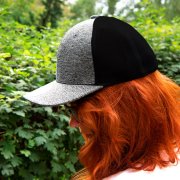 Бейсболка STRETCH-FIT, 6 клиньев, без застежки серый меланж